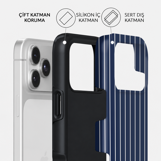 Sunday Suit iPhone case – dual-layer protection with silicone inner layer and hard outer shell