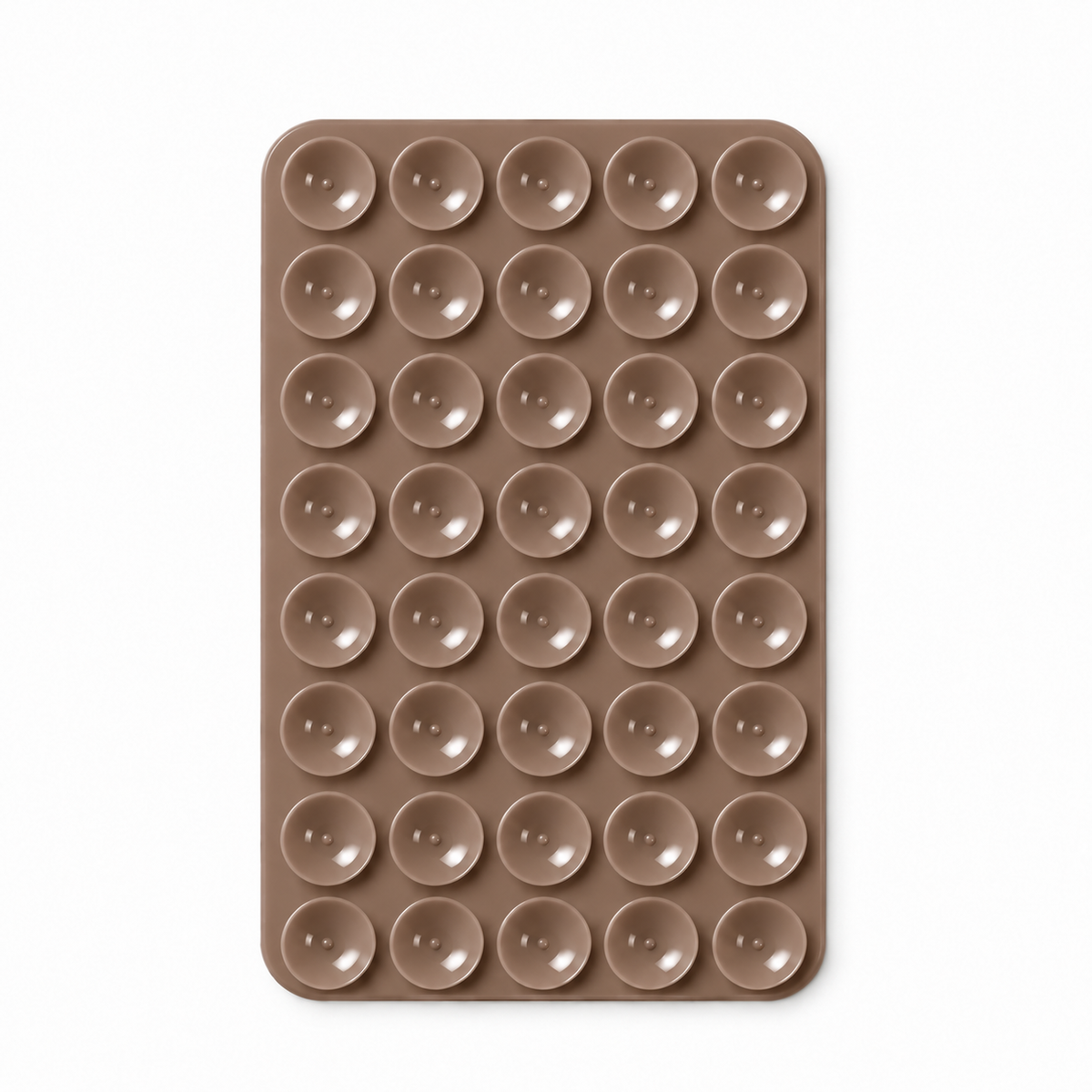 Wand Grip Mocha double-sided silicone suction phone holder