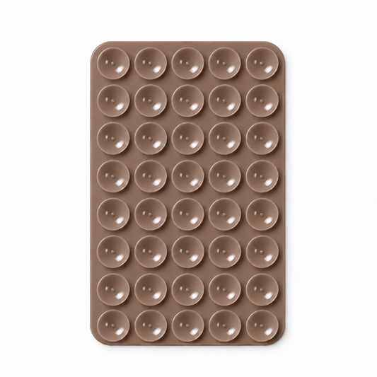 Wand Grip Mocha double-sided silicone suction phone holder