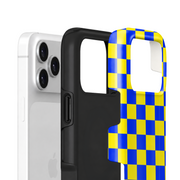 Blue & Yellow Checker