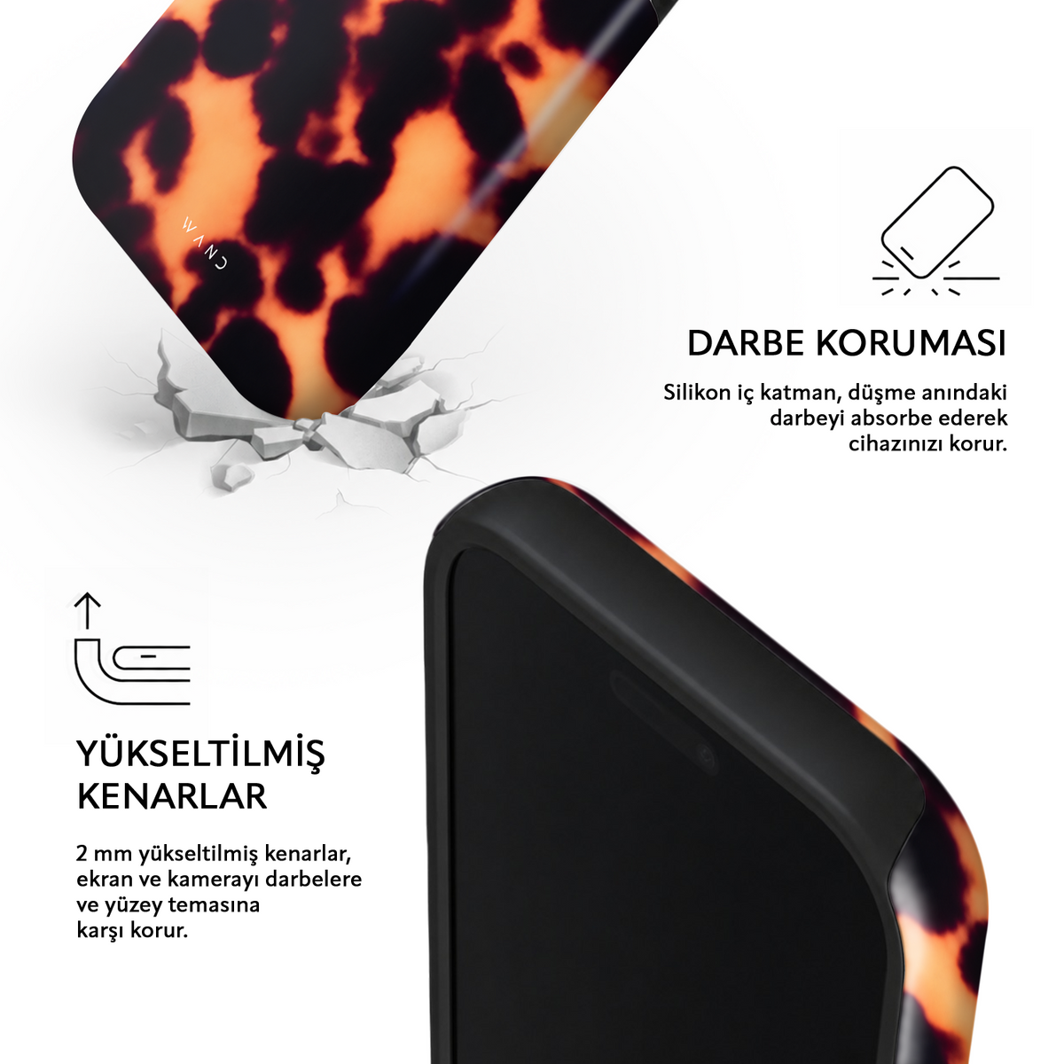 Aperitivo iPhone case – impact protection and raised edges around screen and camera