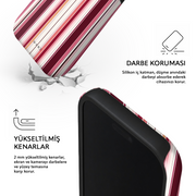 Bistro Stripe iPhone case – impact protection and raised edges around screen and camera