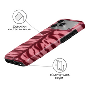 Dress Code iPhone case – angled view showing the fade-resistant print and full port access