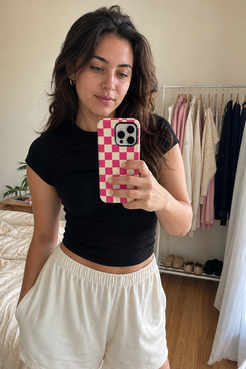 Pink & Cream Checker