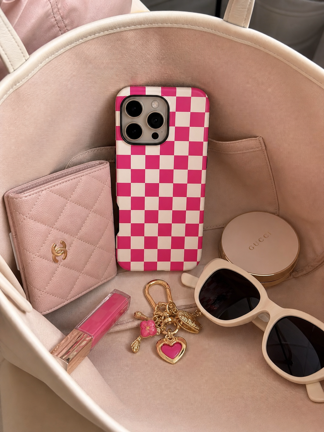 Pink & Cream Checker