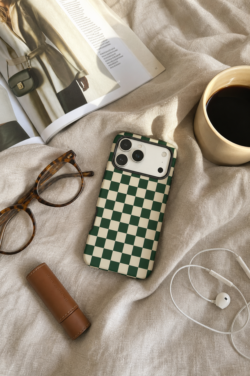 Green & Cream Checker