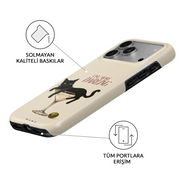 One More Darling iPhone case – angled view showing the fade-resistant print and full port access
